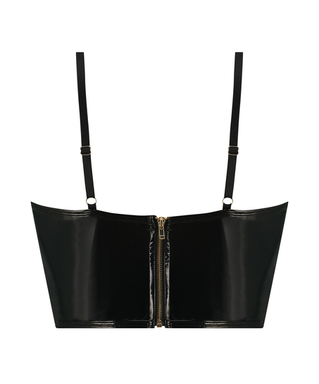 Soutien-gorge à armatures préformé Longline, Noir