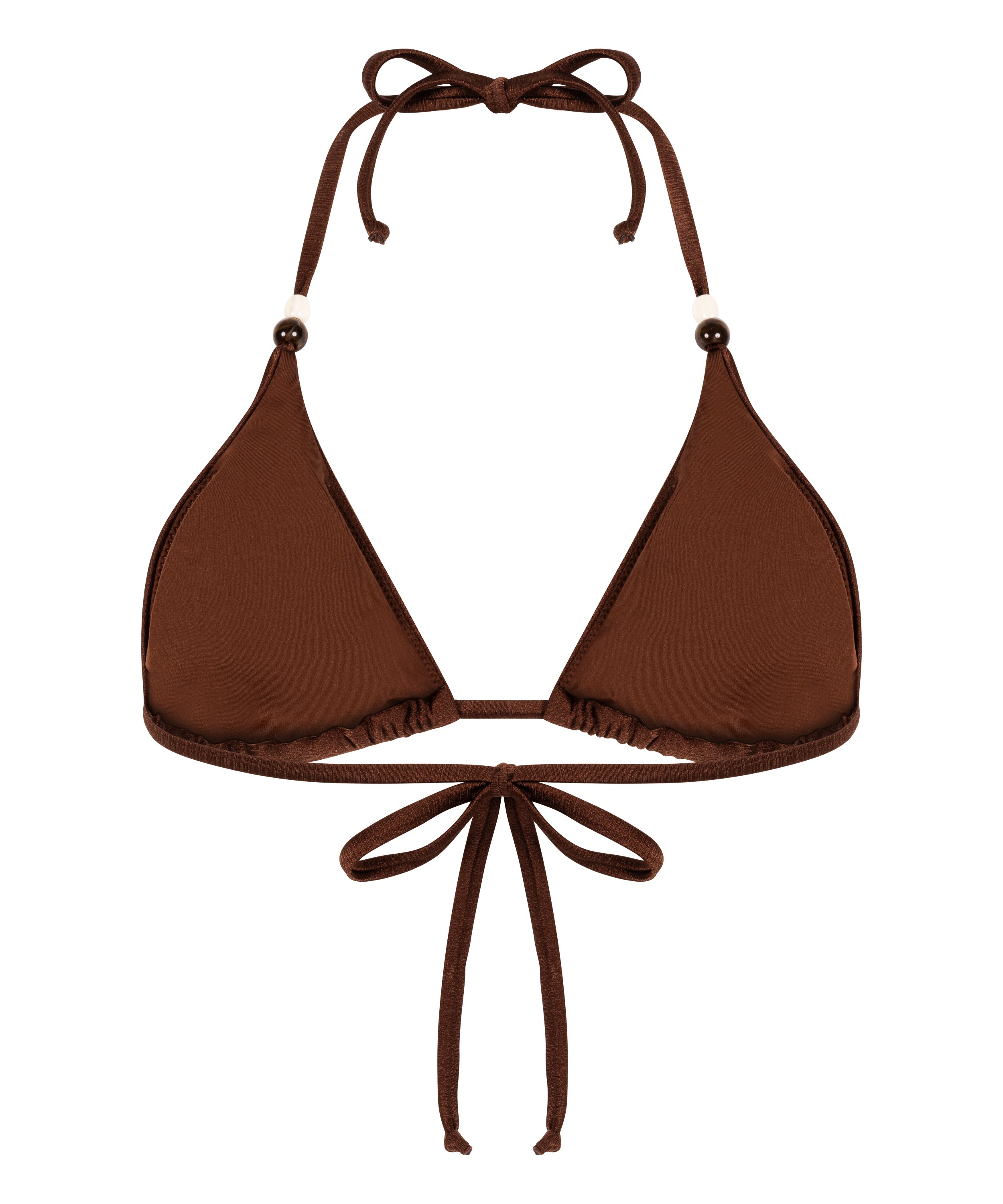 Haut de bikini triangle Kallua, Marron, main