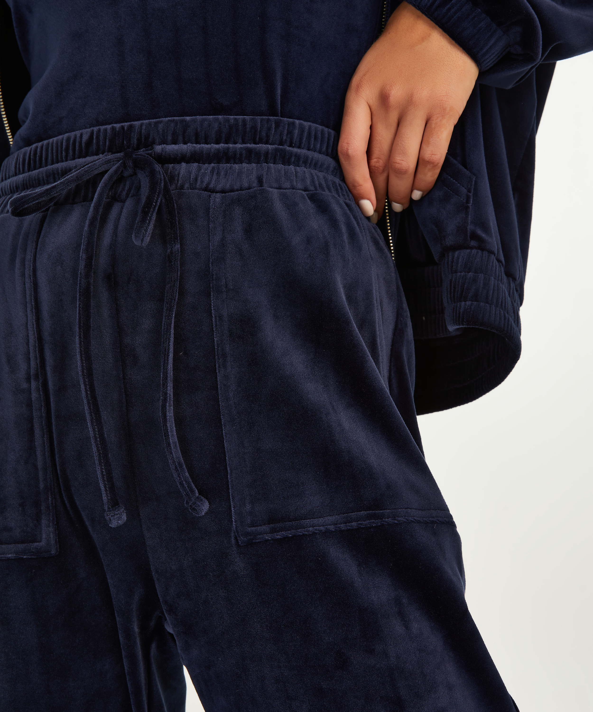 Pantalon de jogging Velours, Bleu, main
