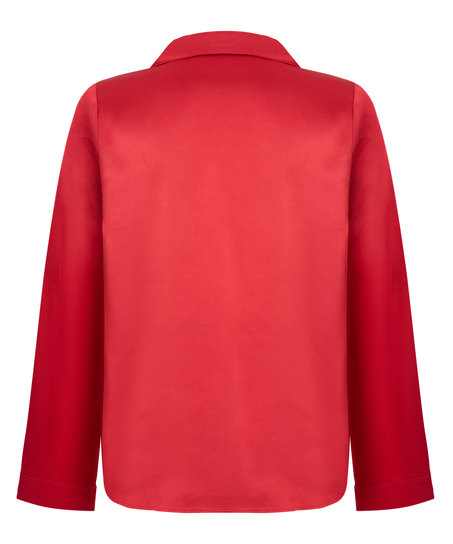 Veste à manches longues Satin, Rouge