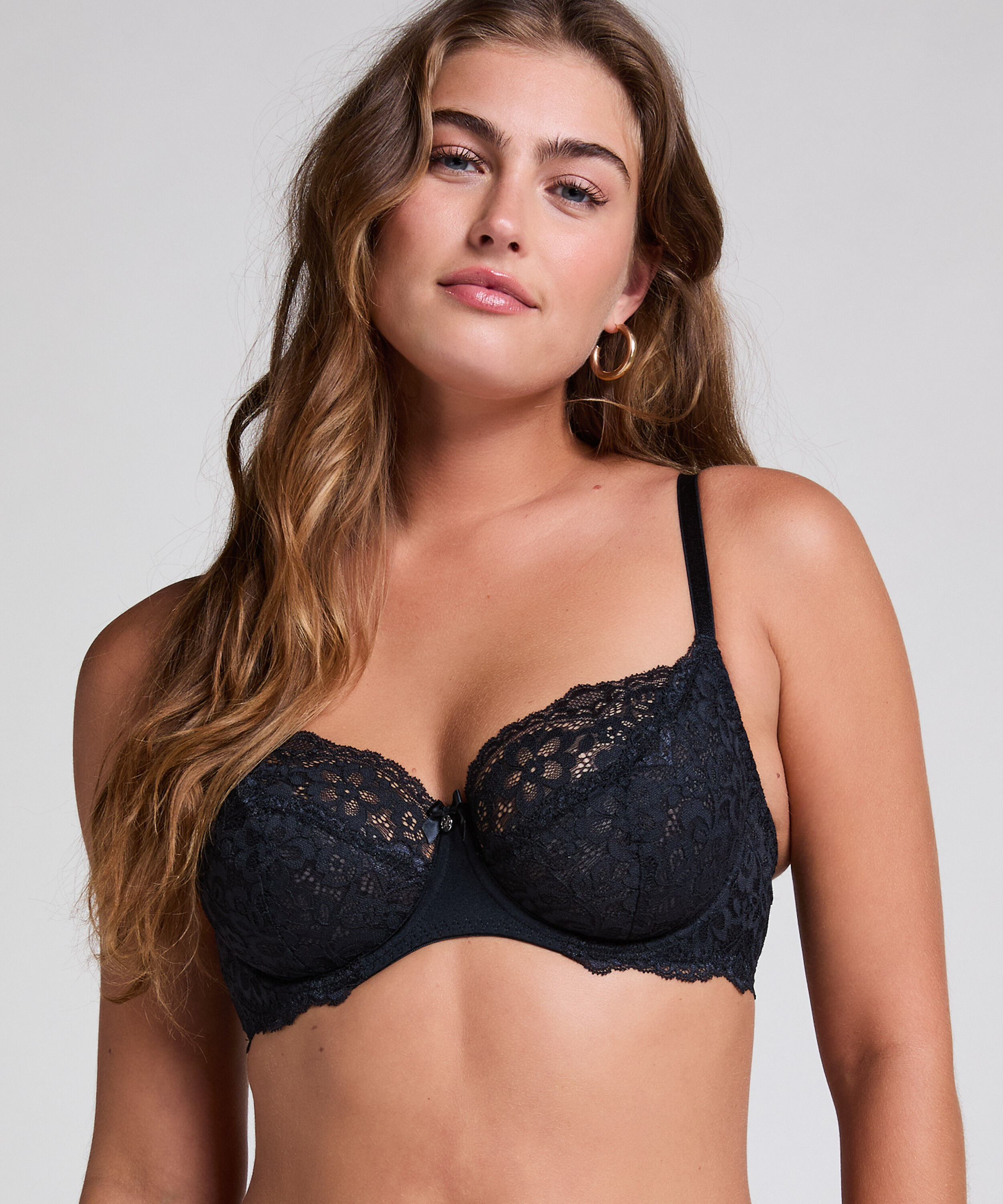 Soutien-gorge à armatures non-préformé Marine, Noir
