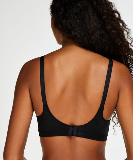 Soutien-gorge sans armature non-préformé, Noir
