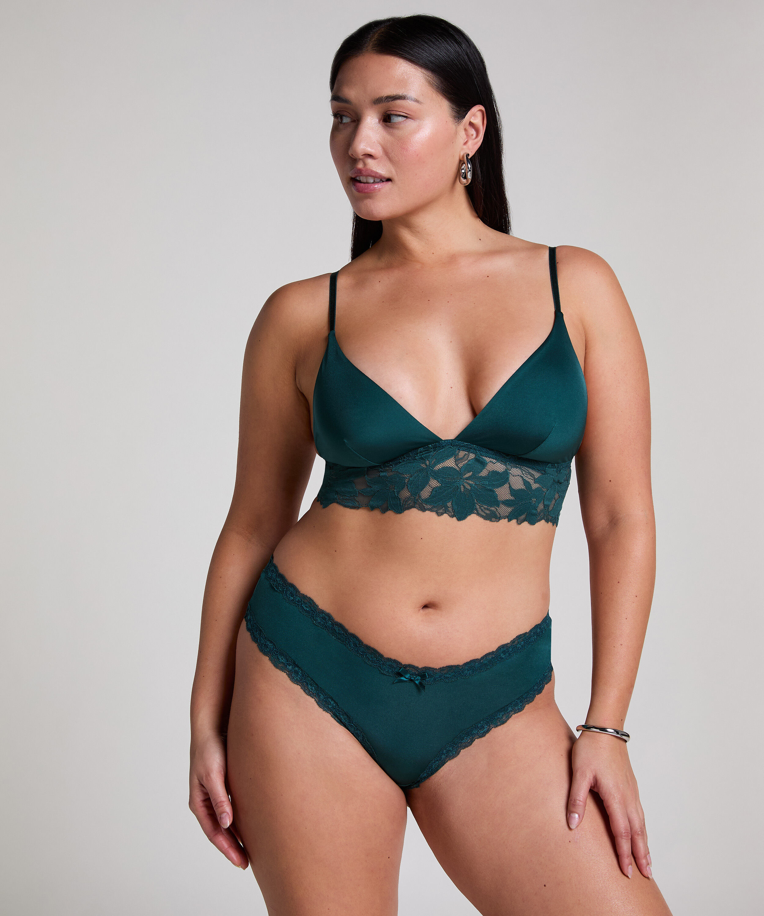 Slip br&eacute;silien V-shape Mesh, Vert