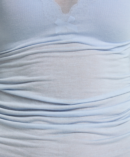 Haut avec cachemire à col bateau super soft, Bleu