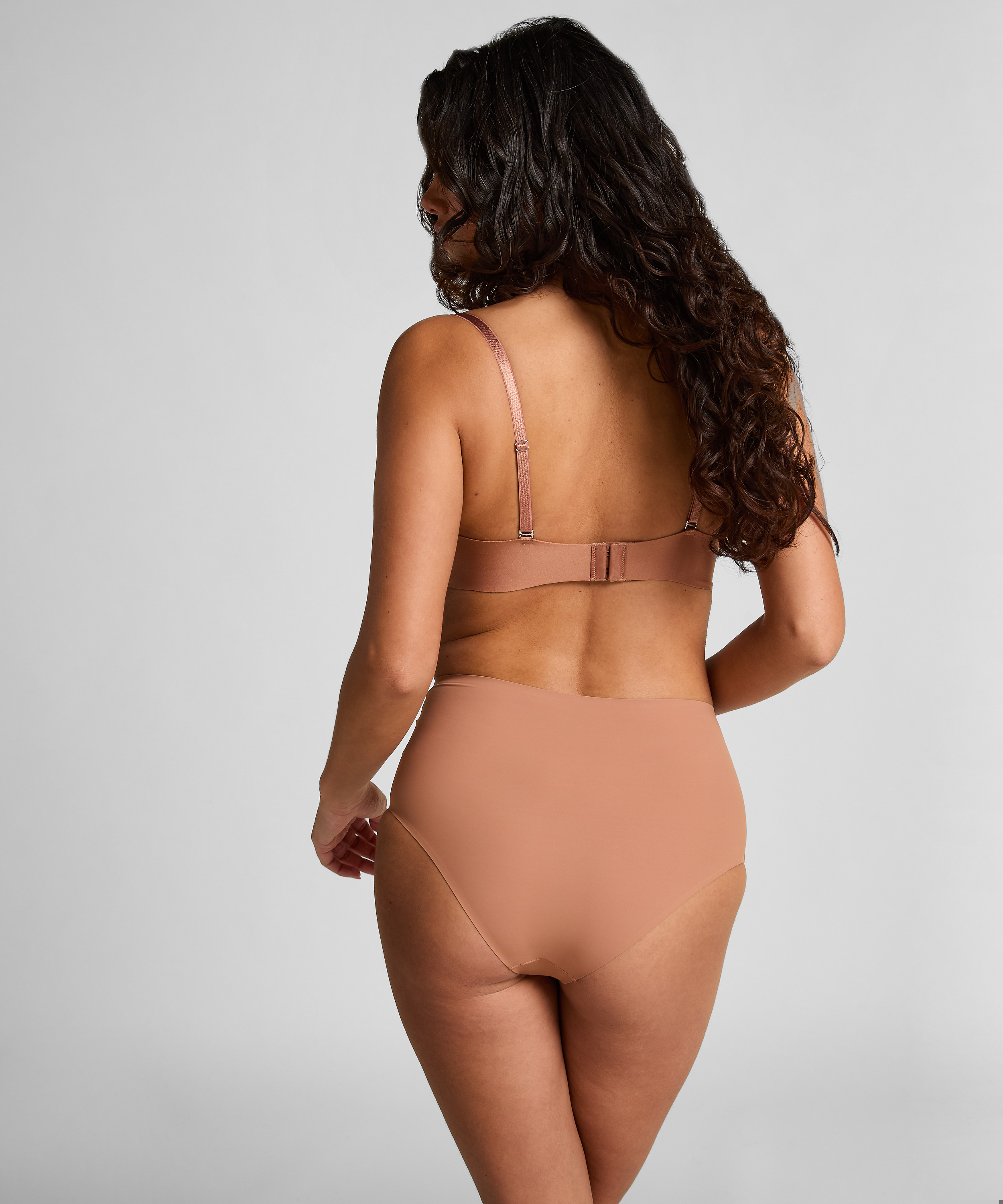 Soutien-gorge à armatures préformé sans bretelles Jane, Marron, main