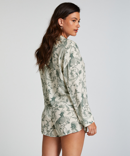 Short de pijama, Blanc