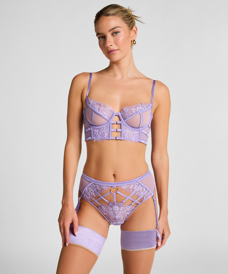 Soutien-gorge à armatures non-rembourré longline Nienke, Violet
