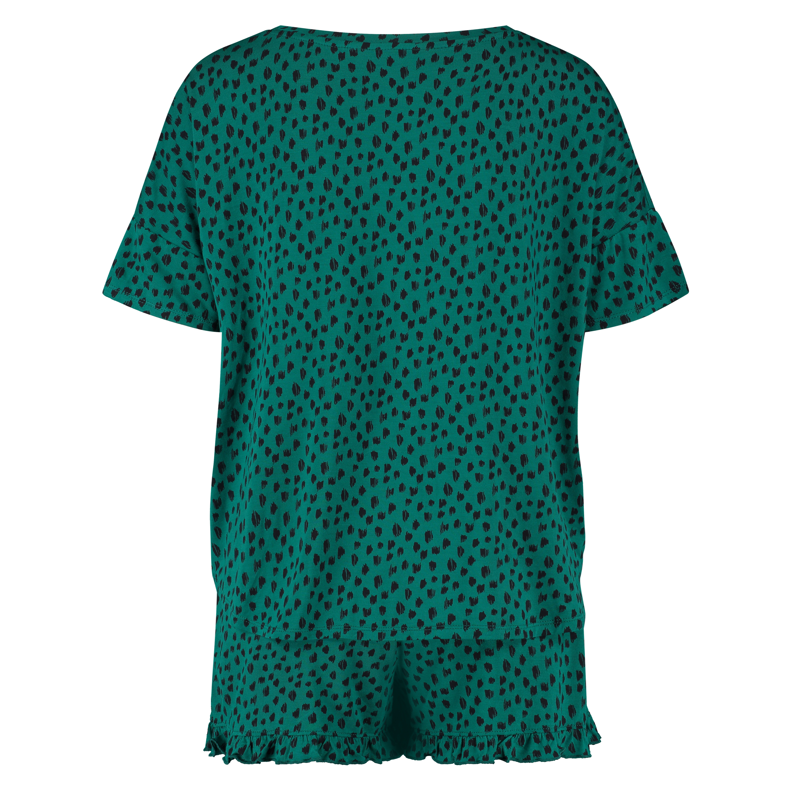 Ensemble de pyjama court, Vert, main