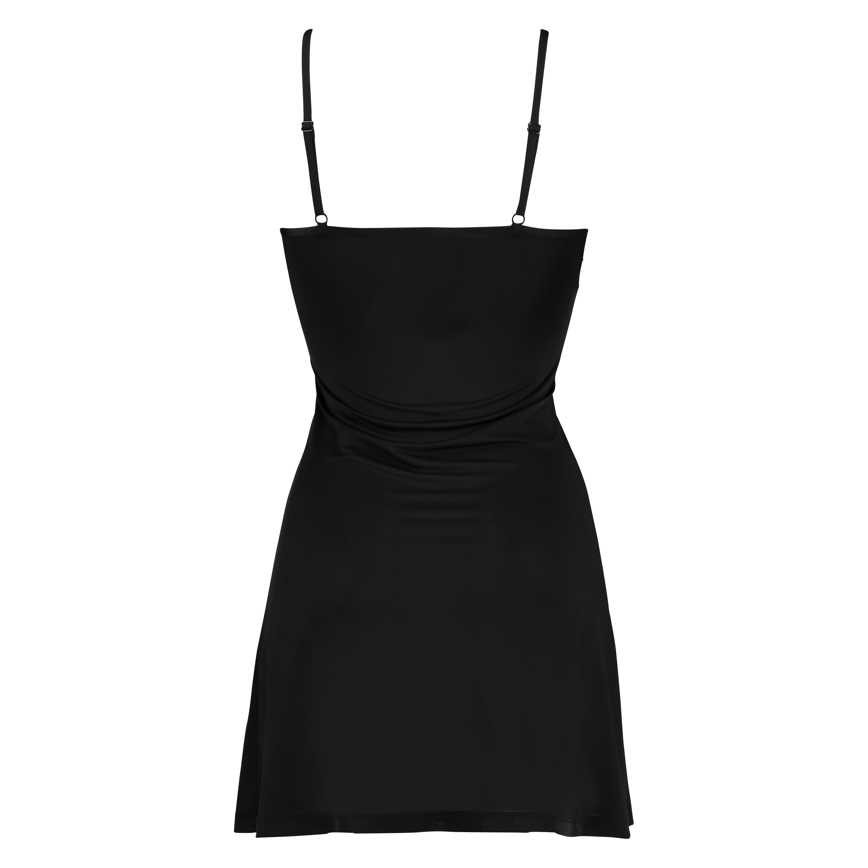 Fond de robe lissant en dentelle - Level 1, Noir, main