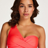 Haut de bikini bandeau Cairo, Rouge