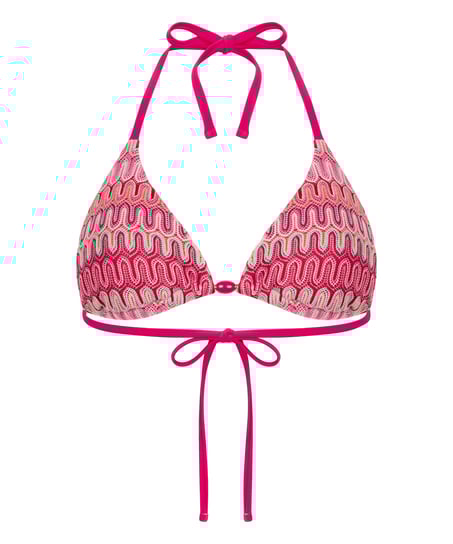 Haut de bikini triangle Cali, Rose