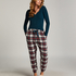 Pantalon de Pyjama Flanel, Blanc