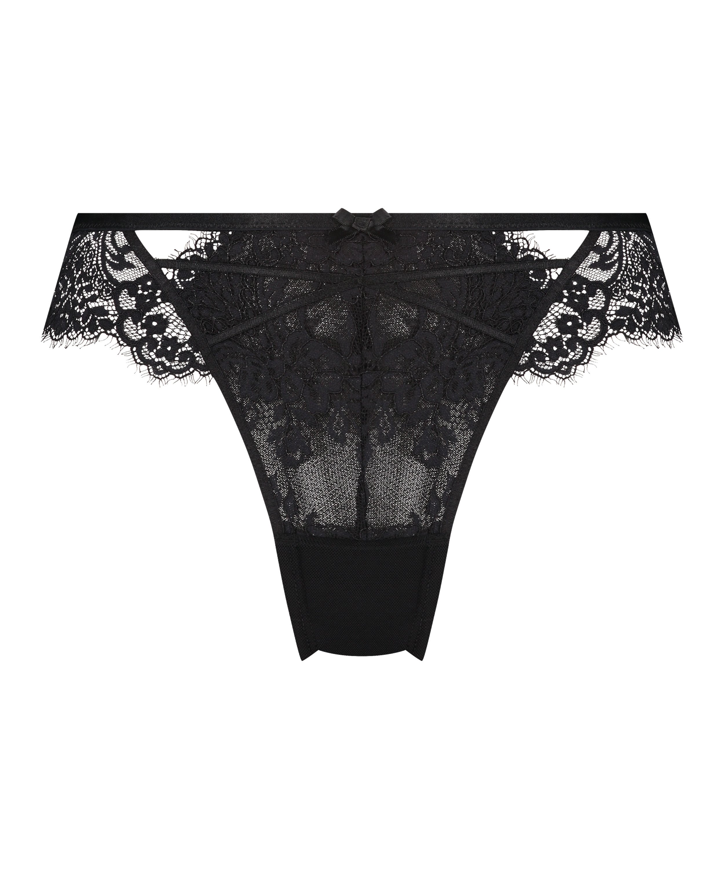 Slip brésilien Arabella, Noir, main