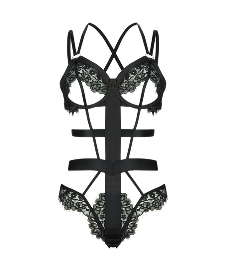 Private Body ouvert Flora, Noir