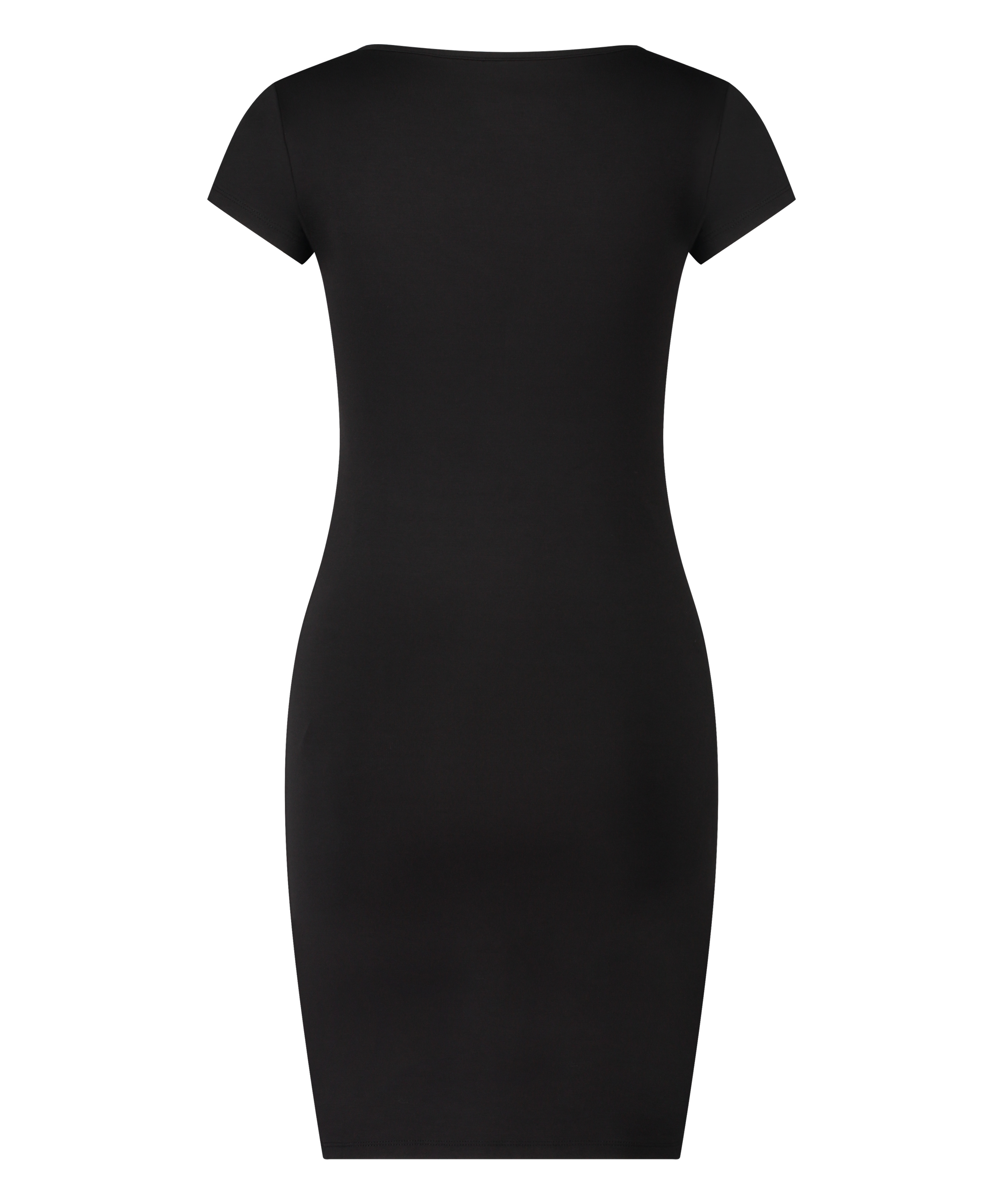 Chemise de nuit Henley, Noir, main