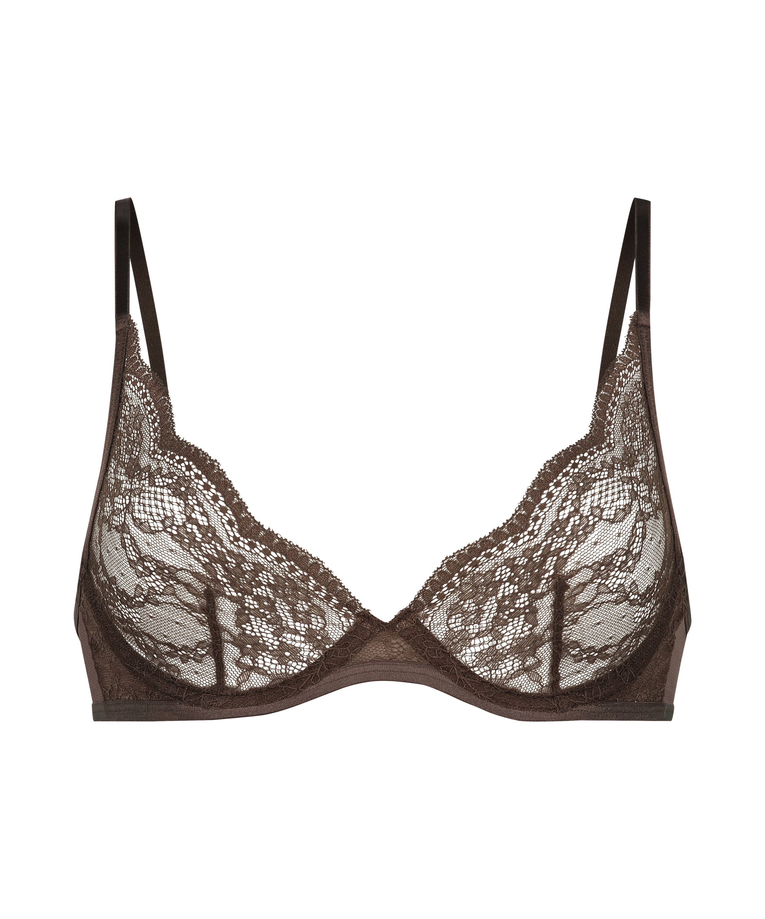 Soutien-gorge à armatures non-préformé Isabelle, Marron, main