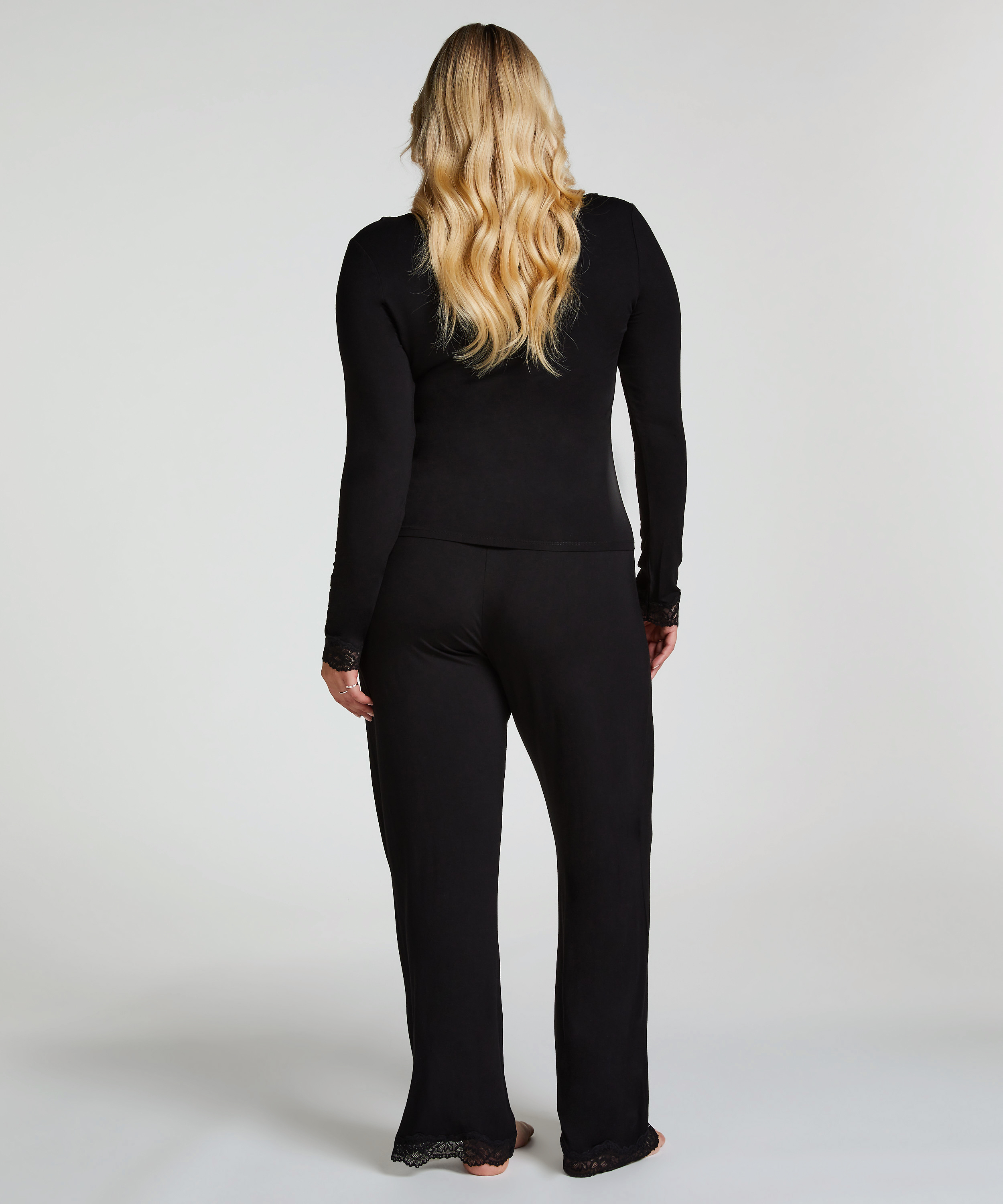 Ensemble de pyjama, Noir, main