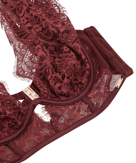 Soutien-gorge bustier non-rembourré à armatures Zoe, Rouge