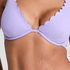 Haut de bikini à armatures non préformé Scallop, Violet