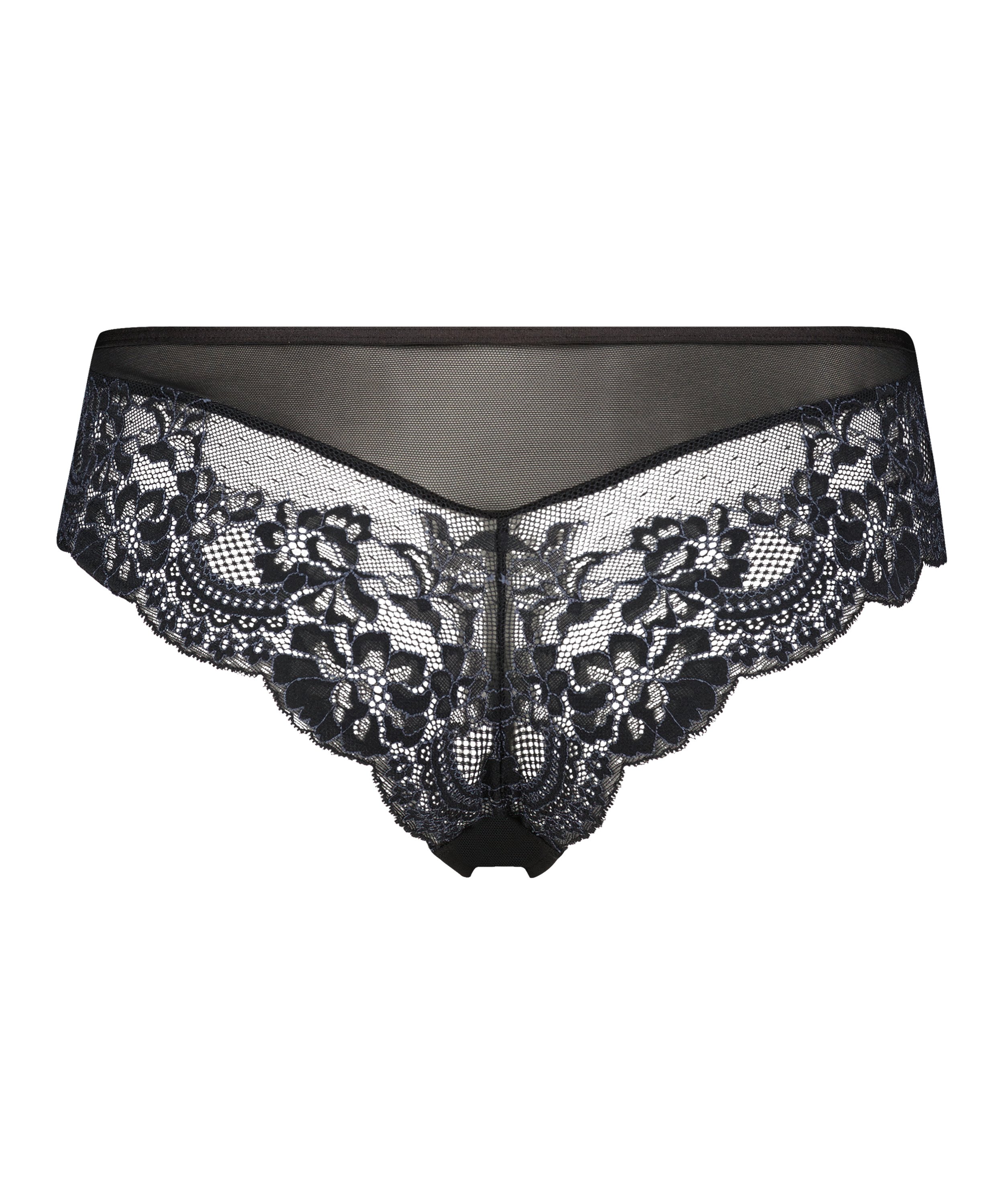 Slip brésilien Alisia, Noir, main