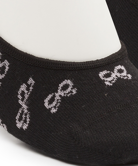 Lot de 2 paires de footies, Noir