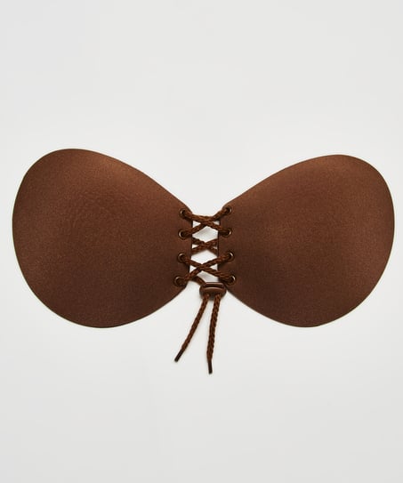 Soutien-gorge adhésif push-up, Marron