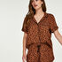 Short de pyjama, marron