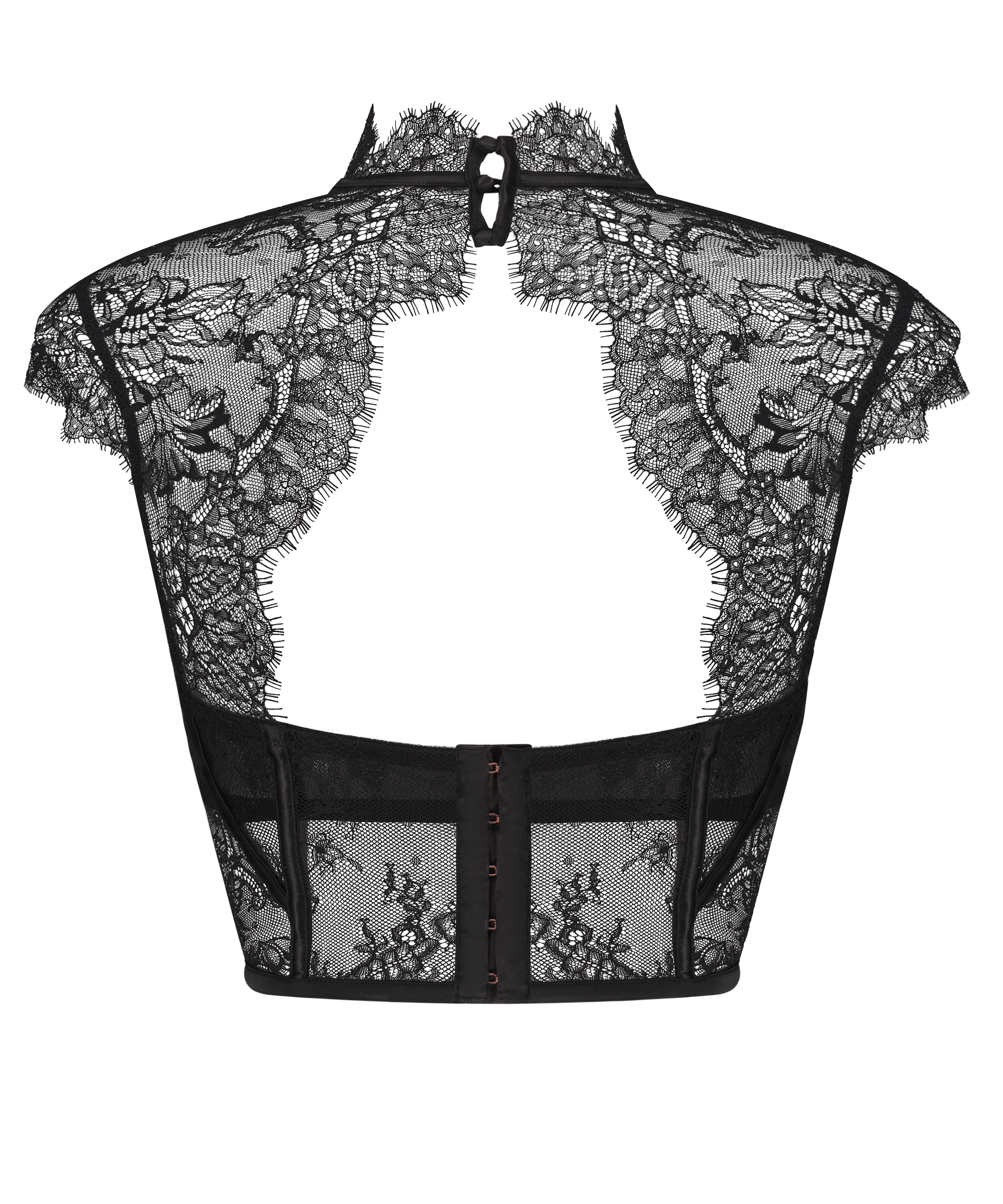 Haut tissé Lace Camille, Noir, main