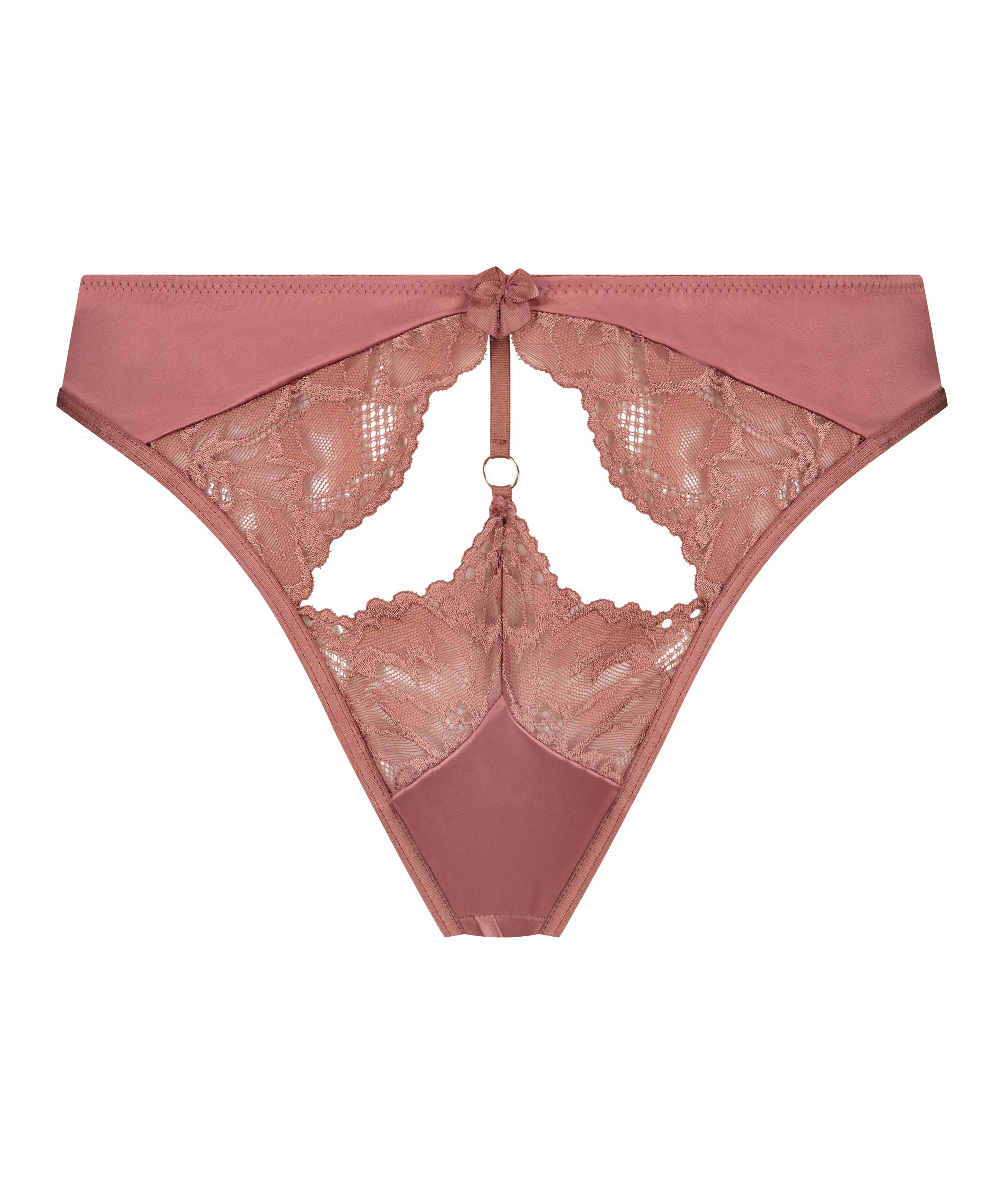 Slip brésilien ouvert Extrovert, Violet, main