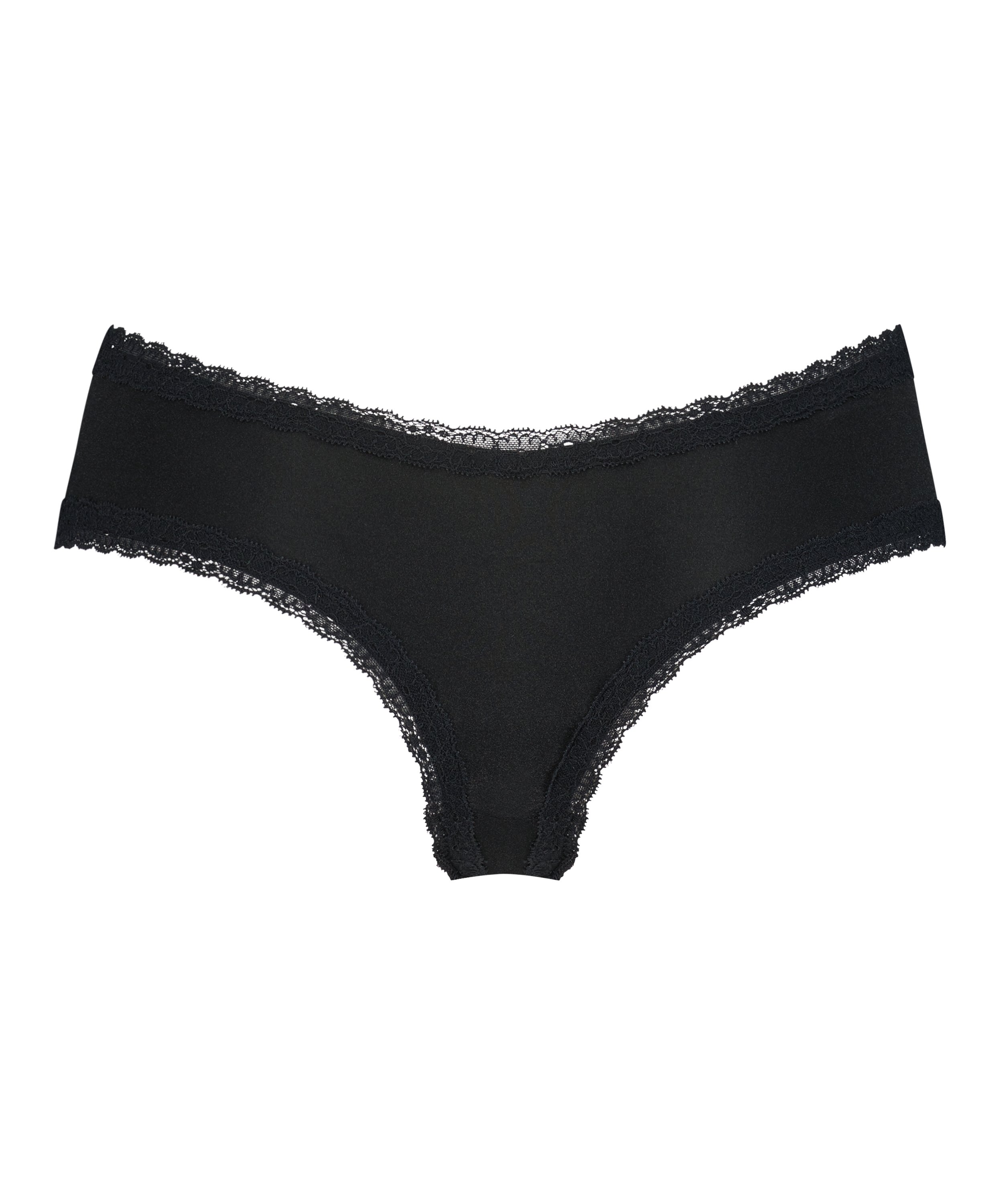 Slip brésilien en forme de V Vixen, Noir, main