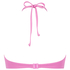 Haut de bikini bandeau Scallop, Rose