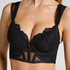 Soutien-gorge à armatures préformé push-up et longline Whitney, Noir