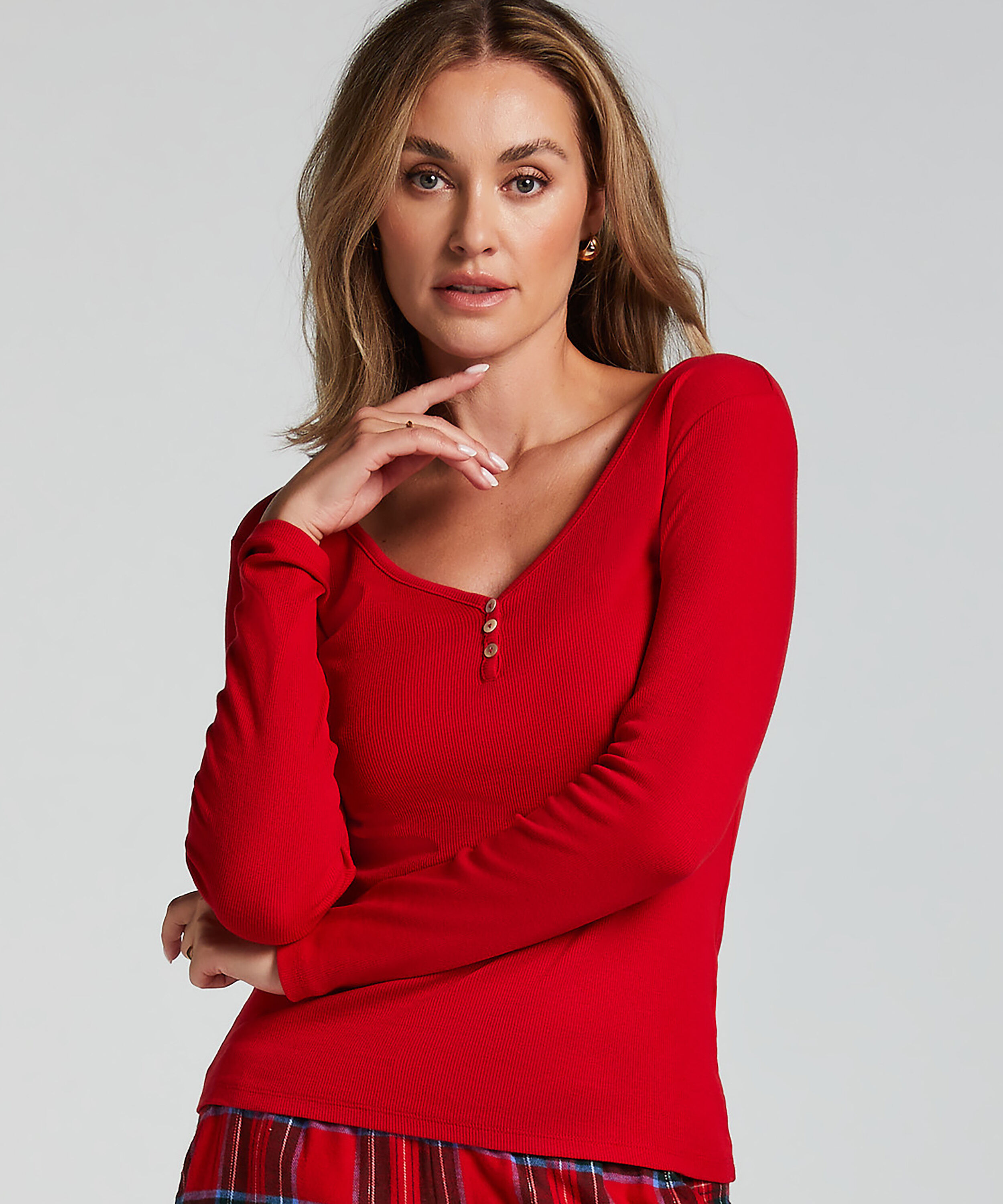 Haut de pyjama, Rouge