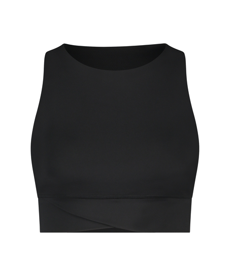 HKMX Brassière de sport de niveau 1, Noir