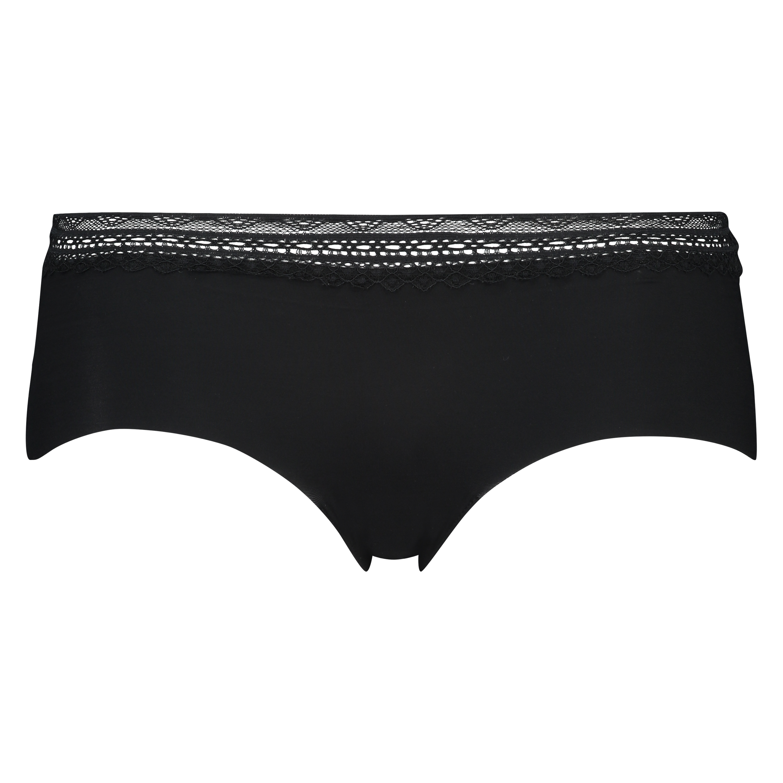 Invisible shorts lace waistband, Noir, main