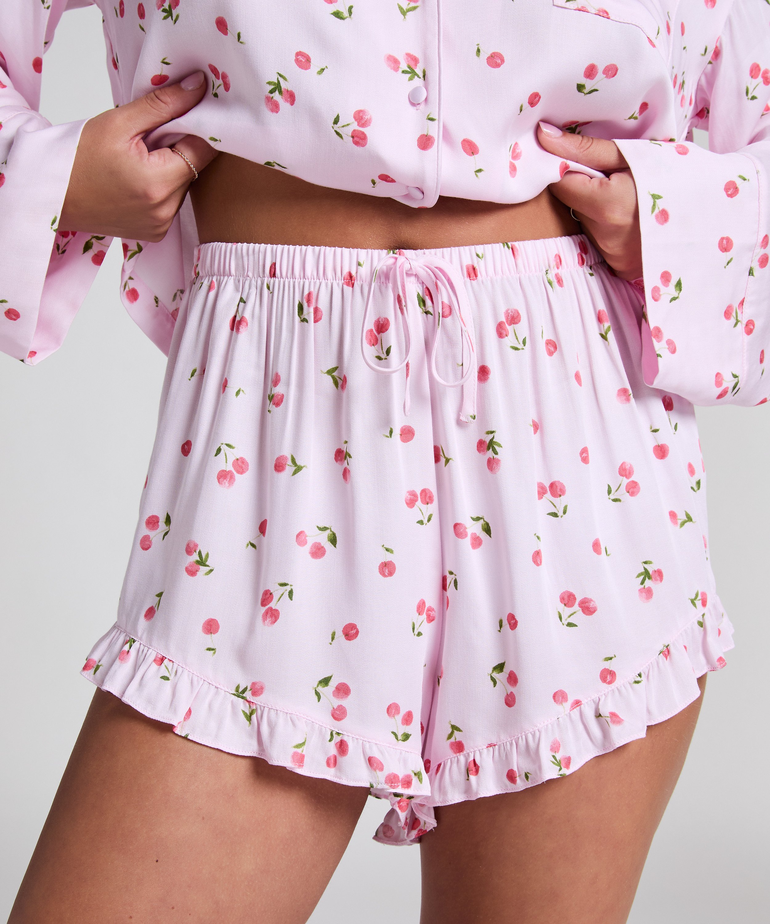 Short de pyjama, Rose, main