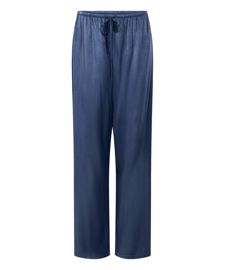 Pantalon Satin, Bleu