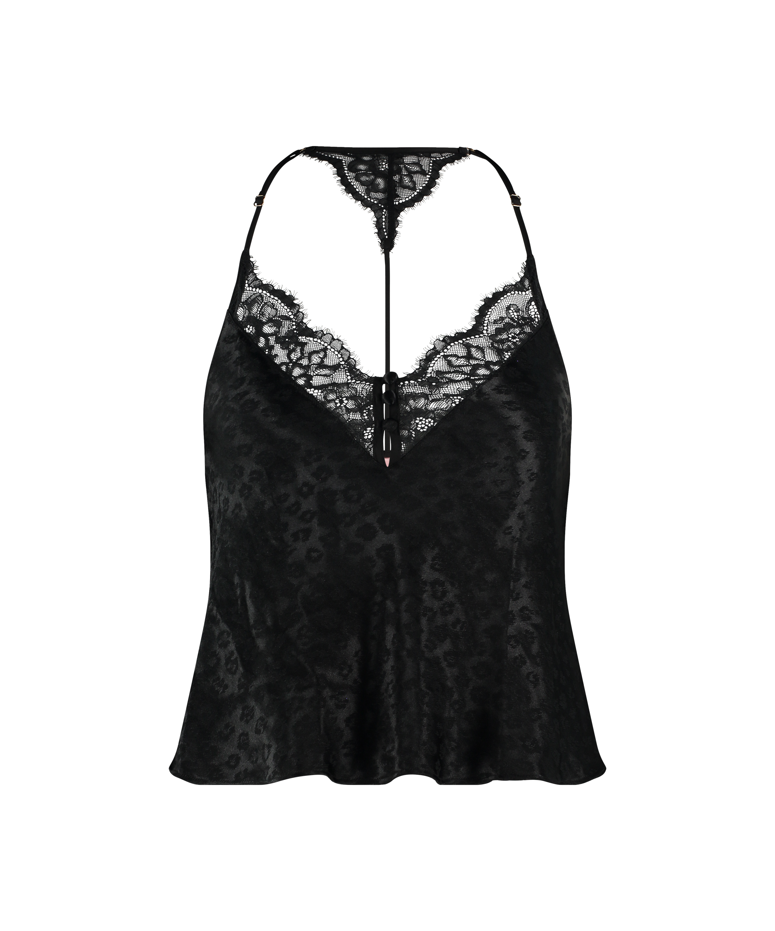 Débardeur Leopard, Noir, main