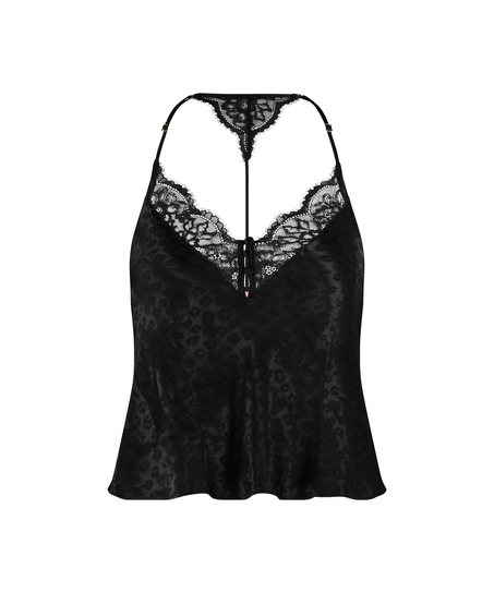 Débardeur Leopard, Noir