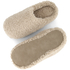 Pantoufles mules Teddy, Beige