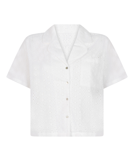 Veste en broderie anglaise, Blanc