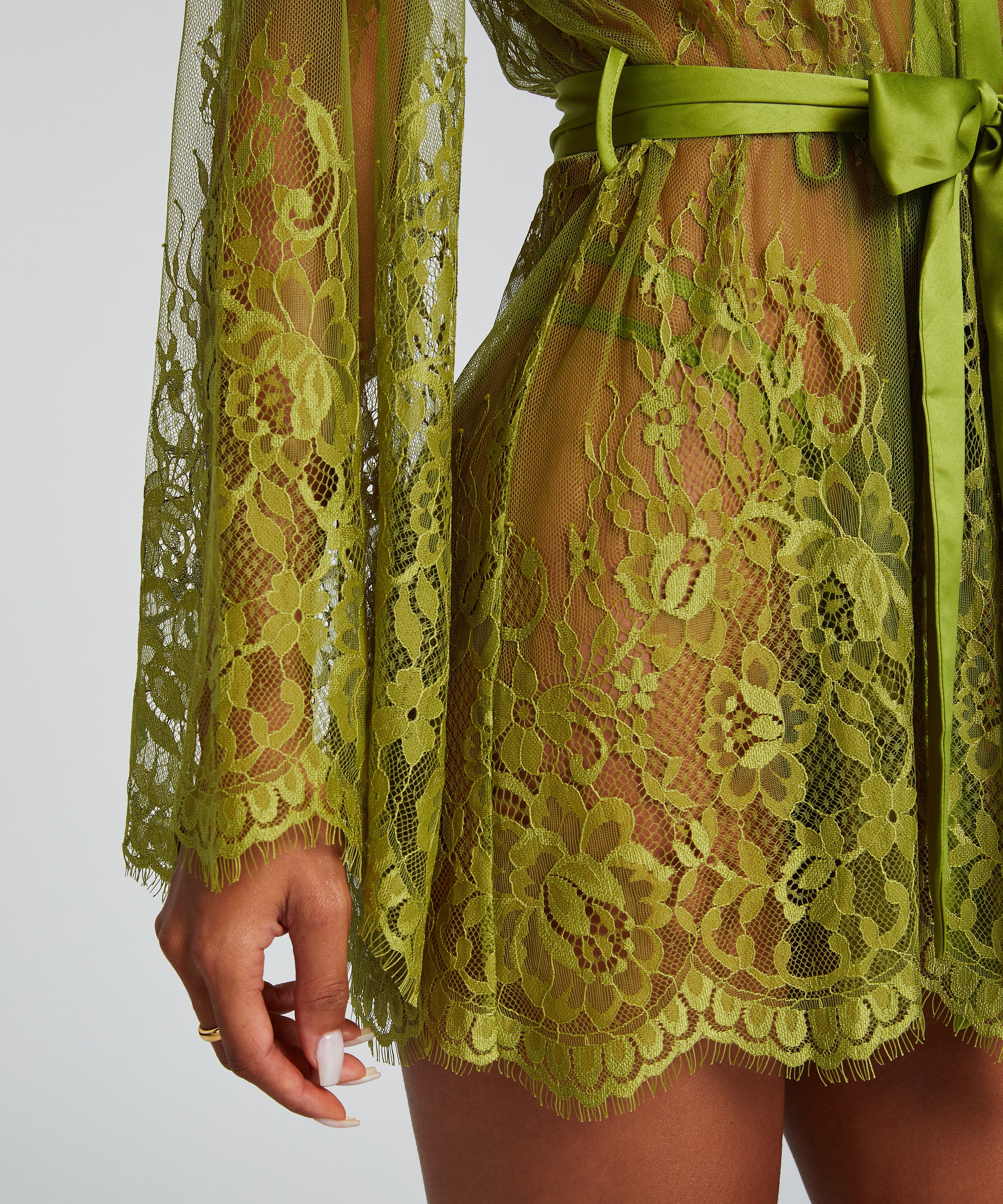 Kimono Lace Isabelle, Vert, main