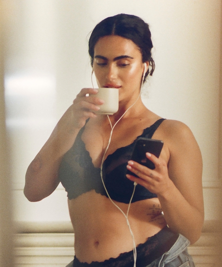 Soutien-gorge à armatures non-préformé Diva, Bleu