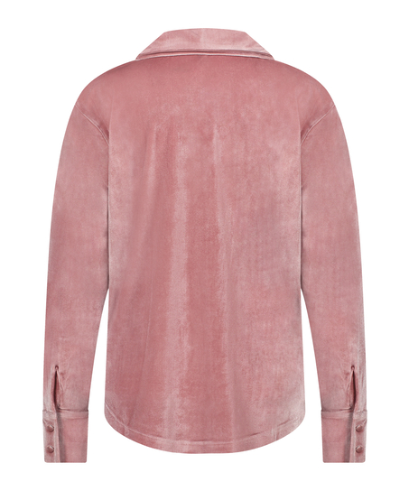 Veste à manches longues en velours, Violet