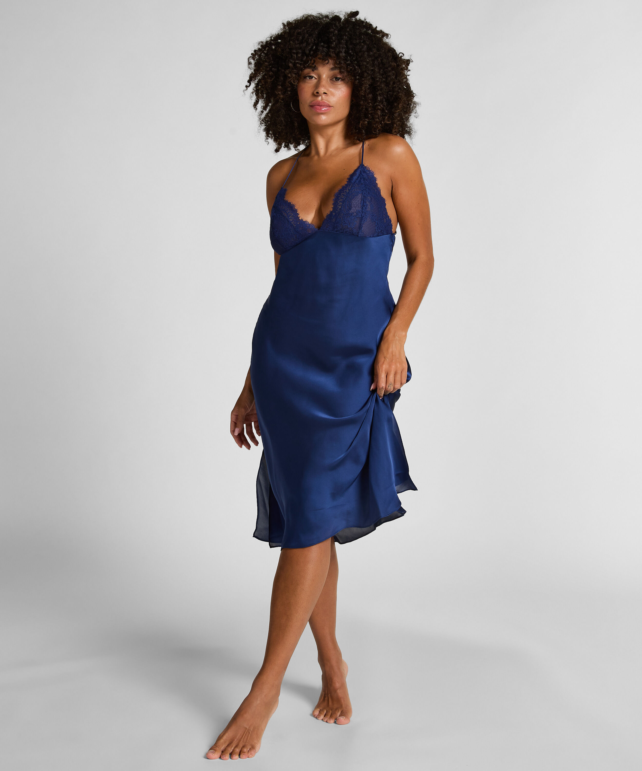 Slip dress Dorothy, Bleu