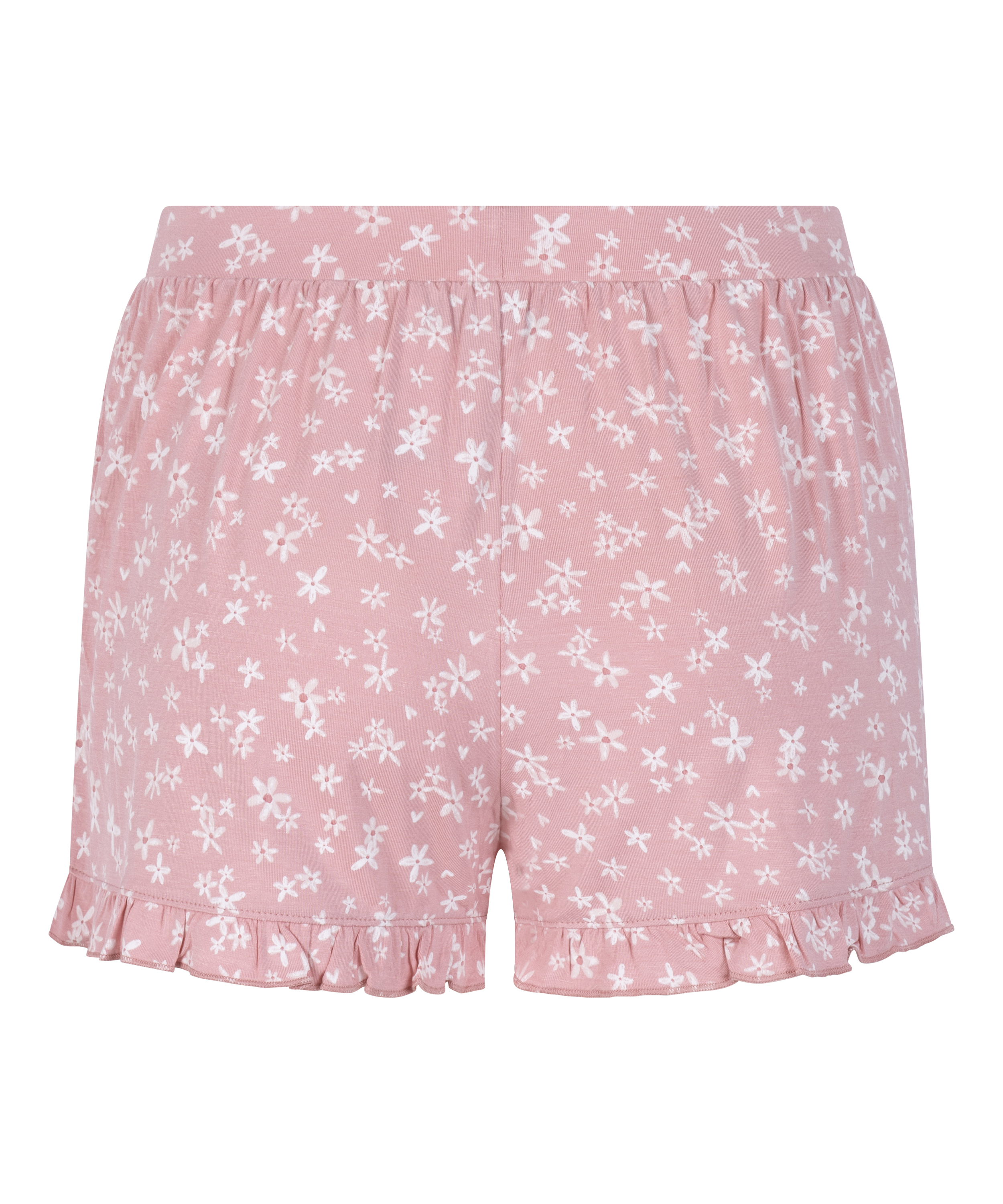 Short Jersey à volants, Rose, main