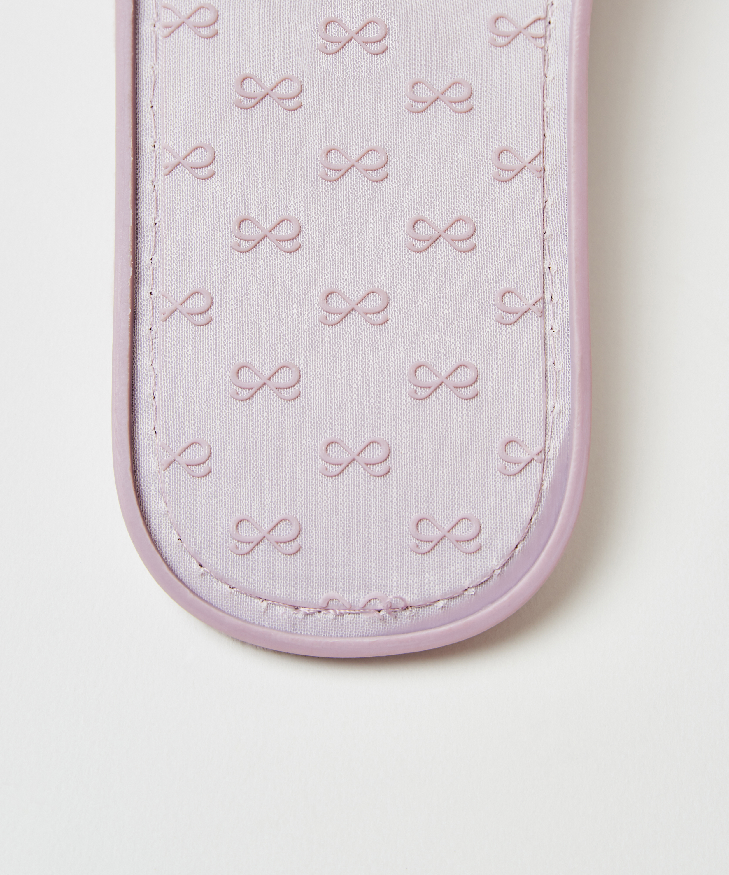 Tongs avec noeud en velours, Violet, main