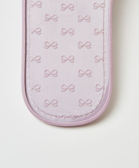 Tongs avec noeud en velours, Violet