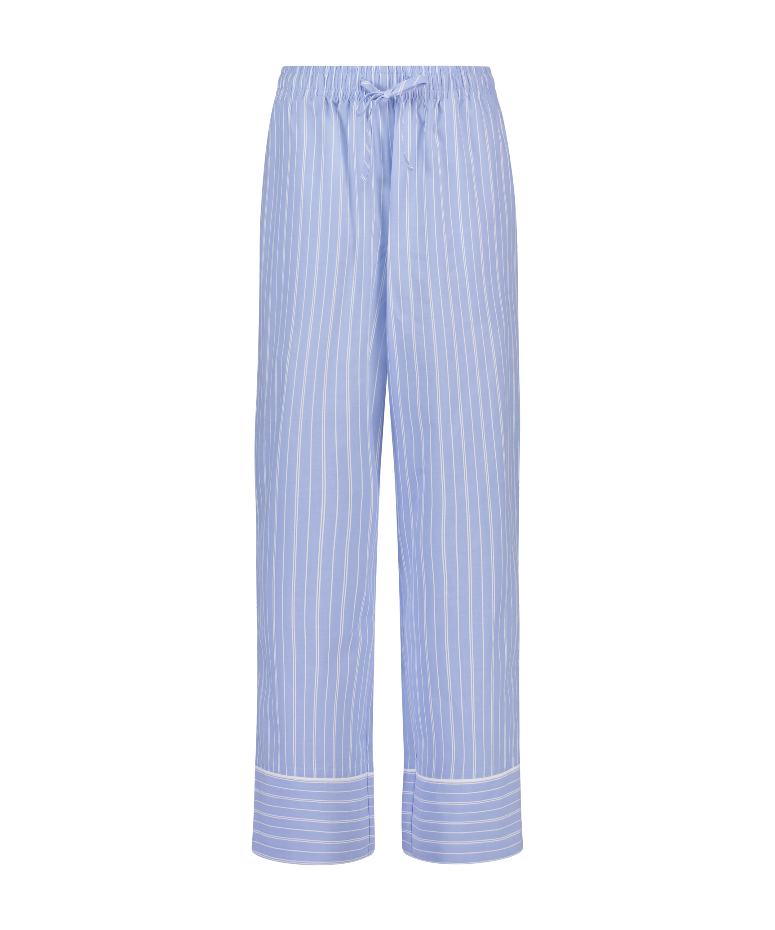 Pantalon de pyjama en Coton, Bleu, main