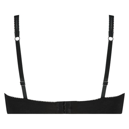 Soutien-gorge rembourré à armatures Coton Secret Lace, Noir